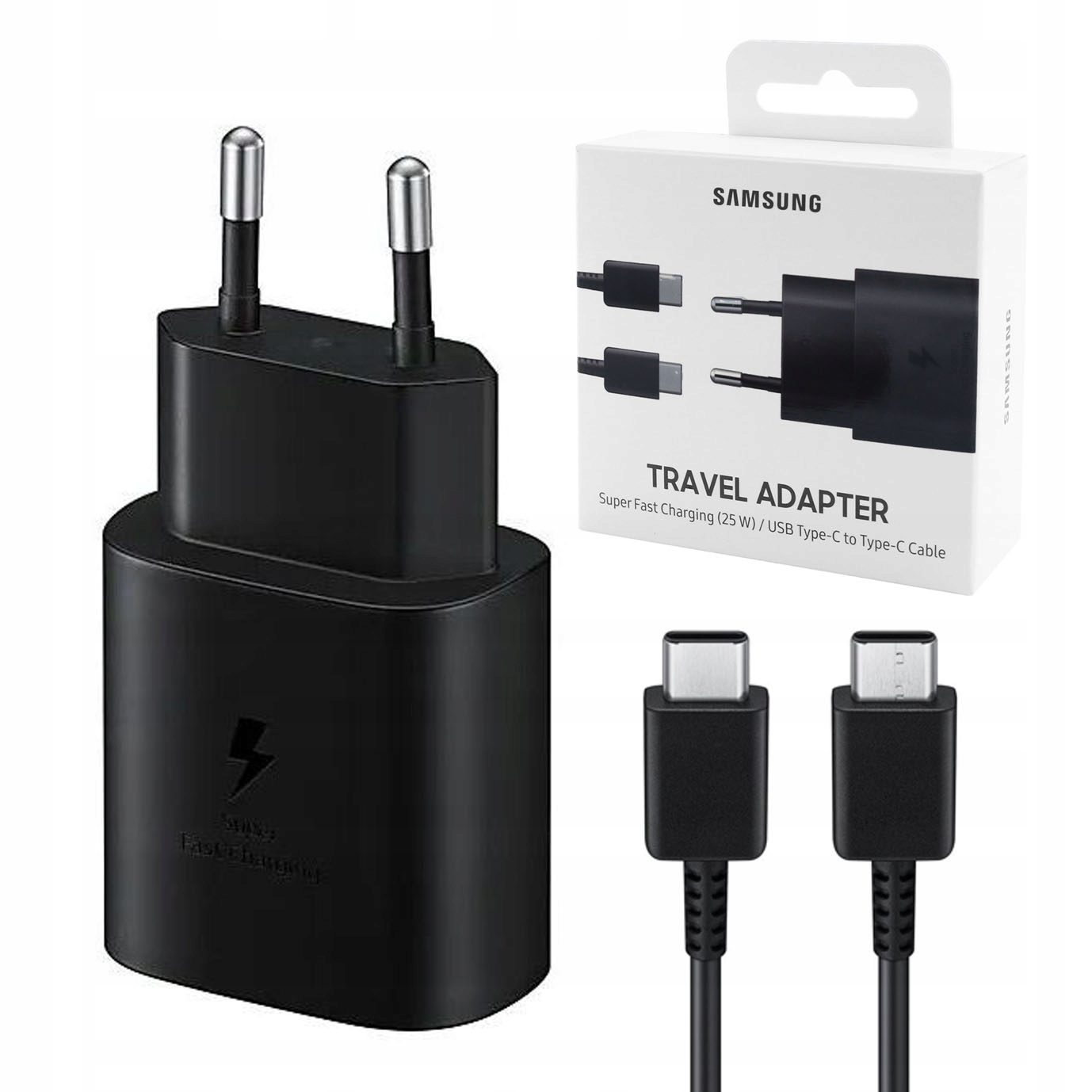 

Ładowarka Samsung +kabel Usb-c do Galaxy S22 Ultra