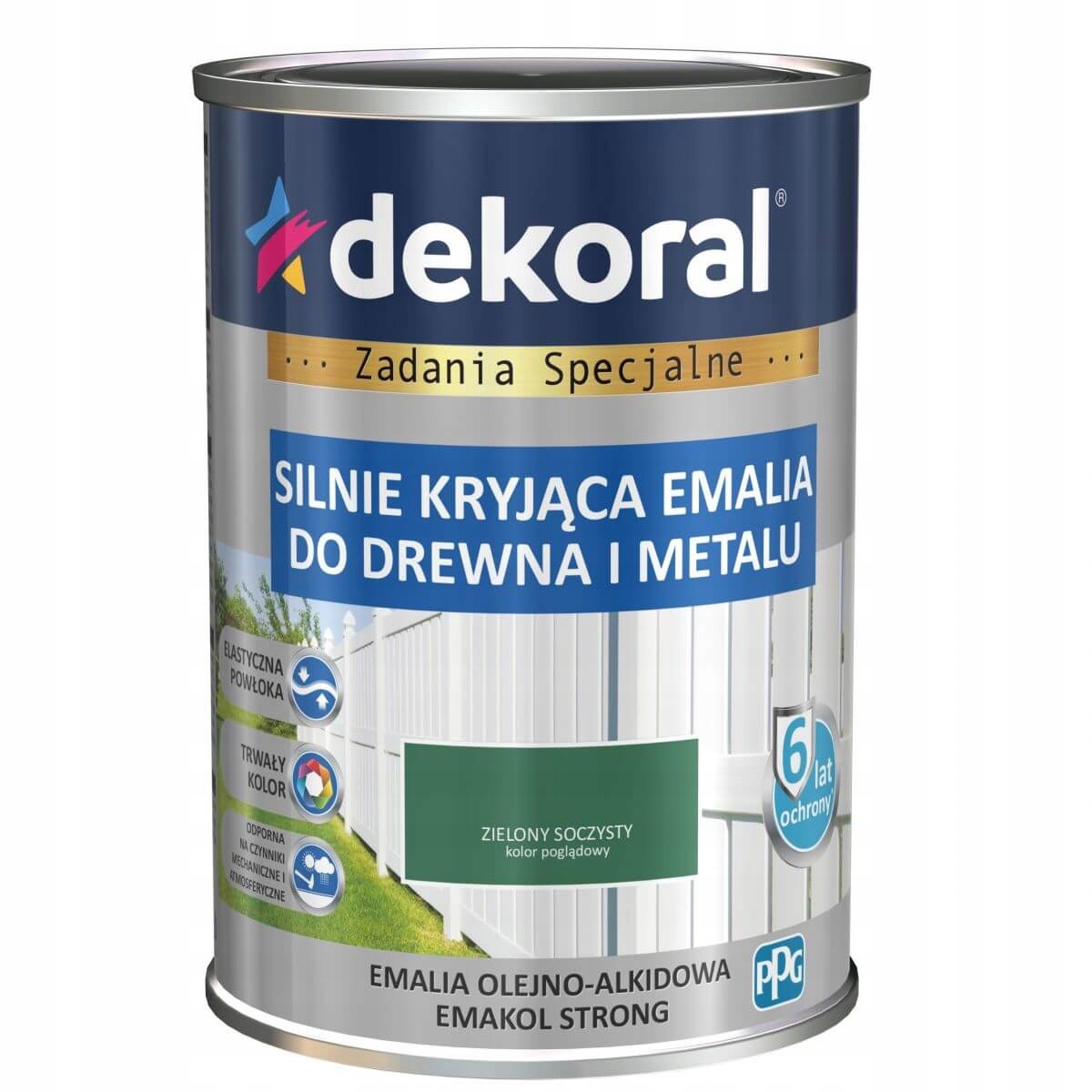 

Emalia Emakol Strong Zielony Soczysty Połysk 0,9L