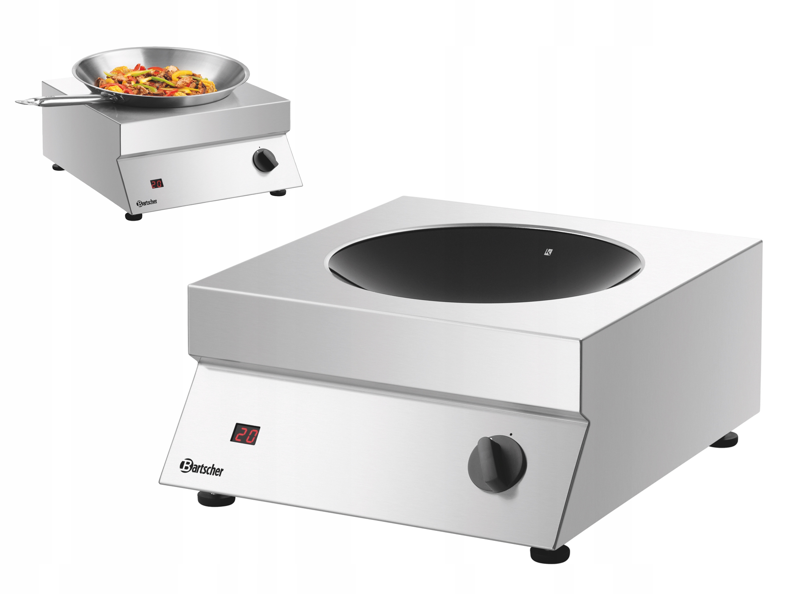 Indukční Vařič Wok 400 V 7 kW Bartscher