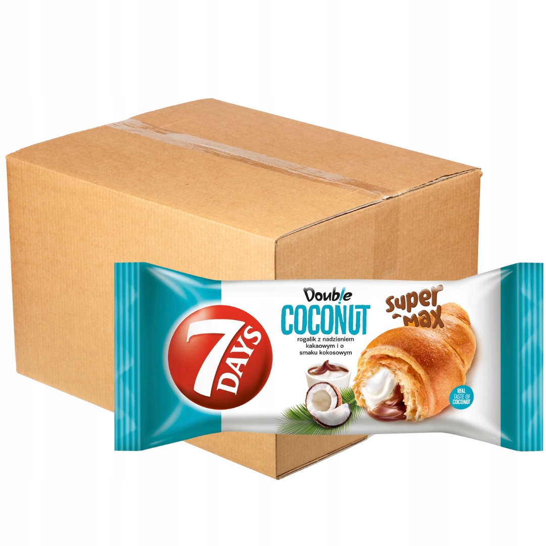 Levně 7 Days Doub!e Rohlíček s kakaovou náplní a kokosovou příchutí x 20 ks