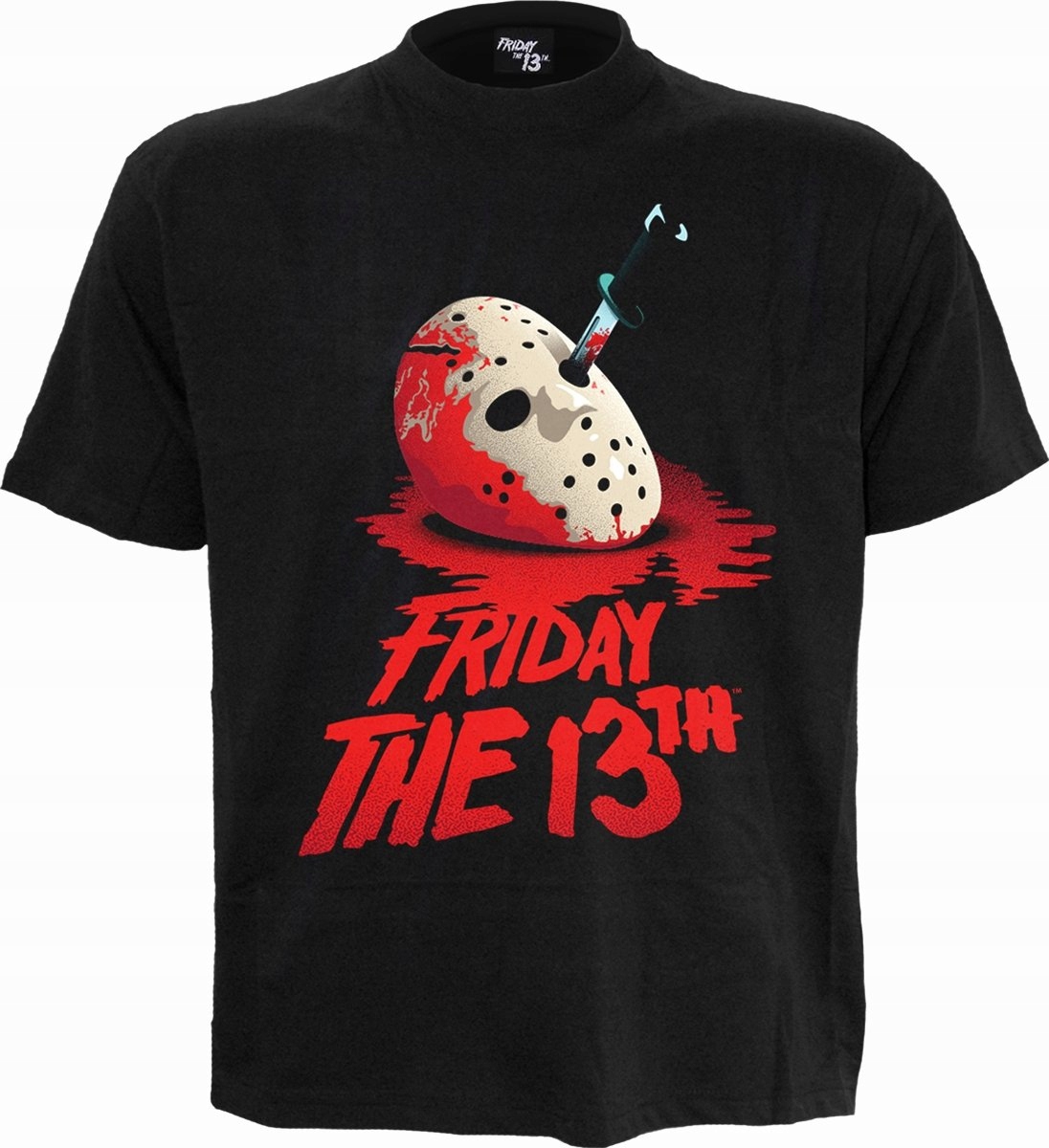 Tričko Friday 13th Classic Mask černé Spiral S