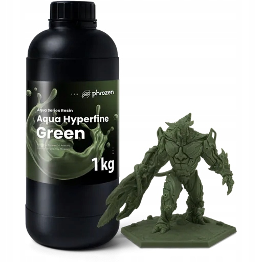 Uv pryskyřice Phrozen Aqua Hyperfine Green Zelená 1 kg 1 l pro 3D tiskárnu