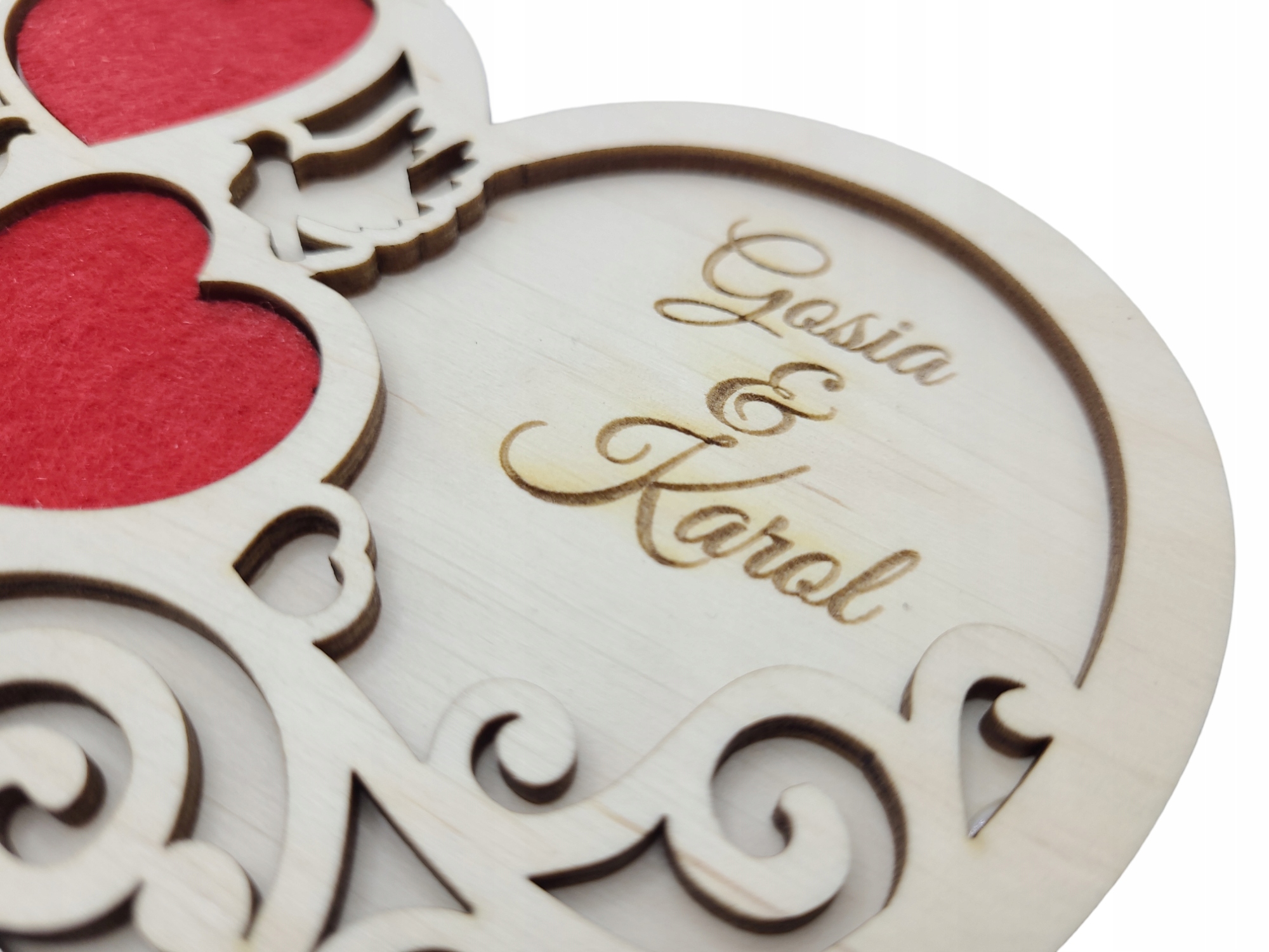 TACKA na OBRĄCZKI ślubne GRAWER wzory ŚLUB serce Rodzaj podstawka