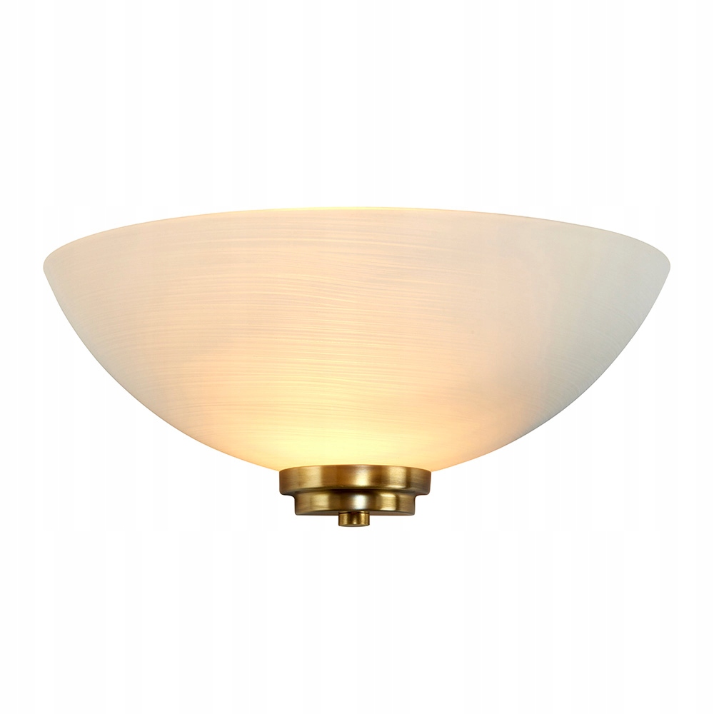 Endon Nástěnné svítidlo Welles Retro E27 60W Matné Sklo Mosaz IP20