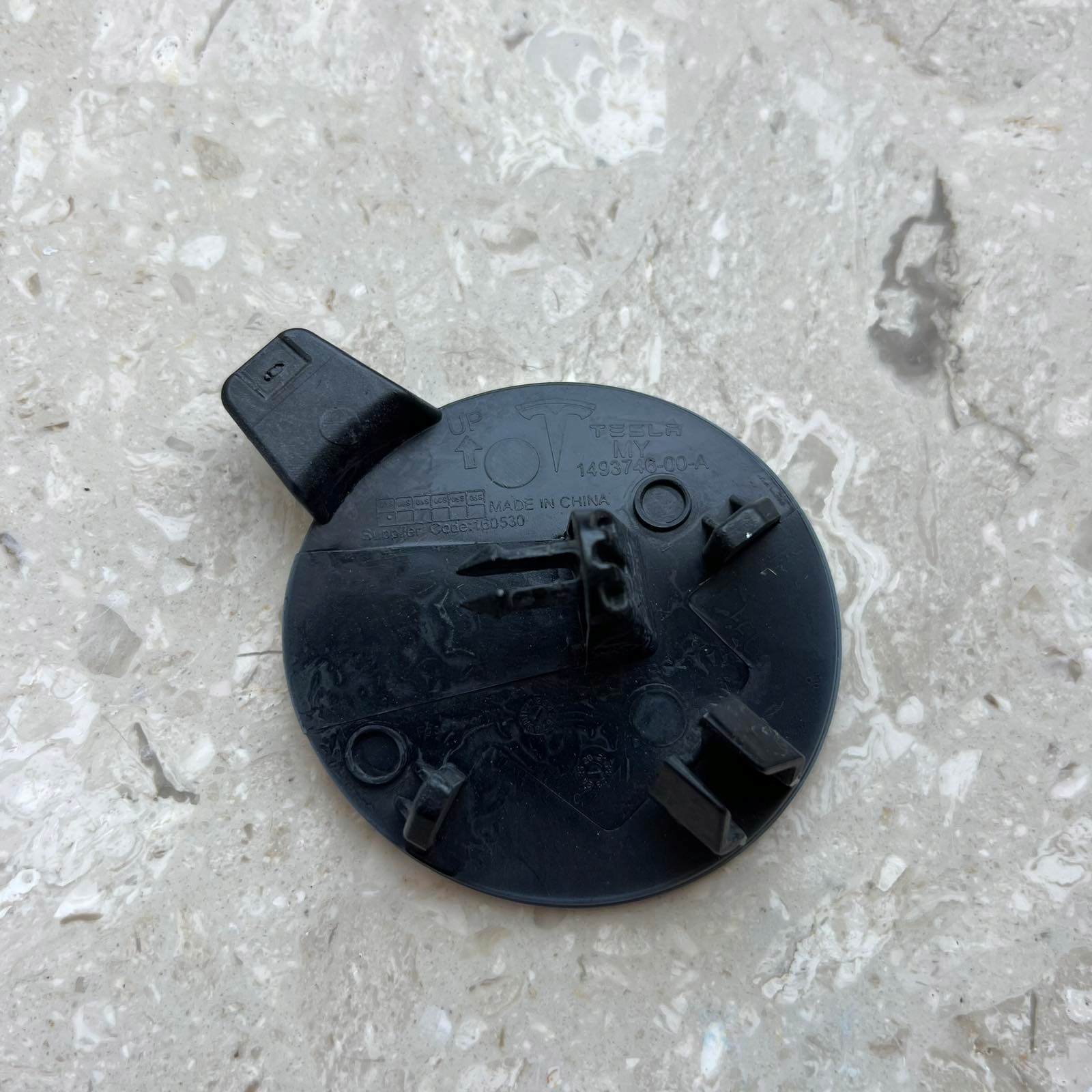 TESLA MODEL Y 2020-> towing hook cap bumper front 1493746-00-A