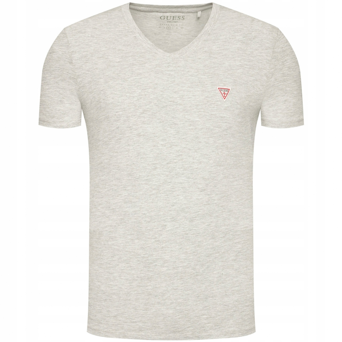 

Guess t-shirt męski szary logo v-neck oryginał XXL