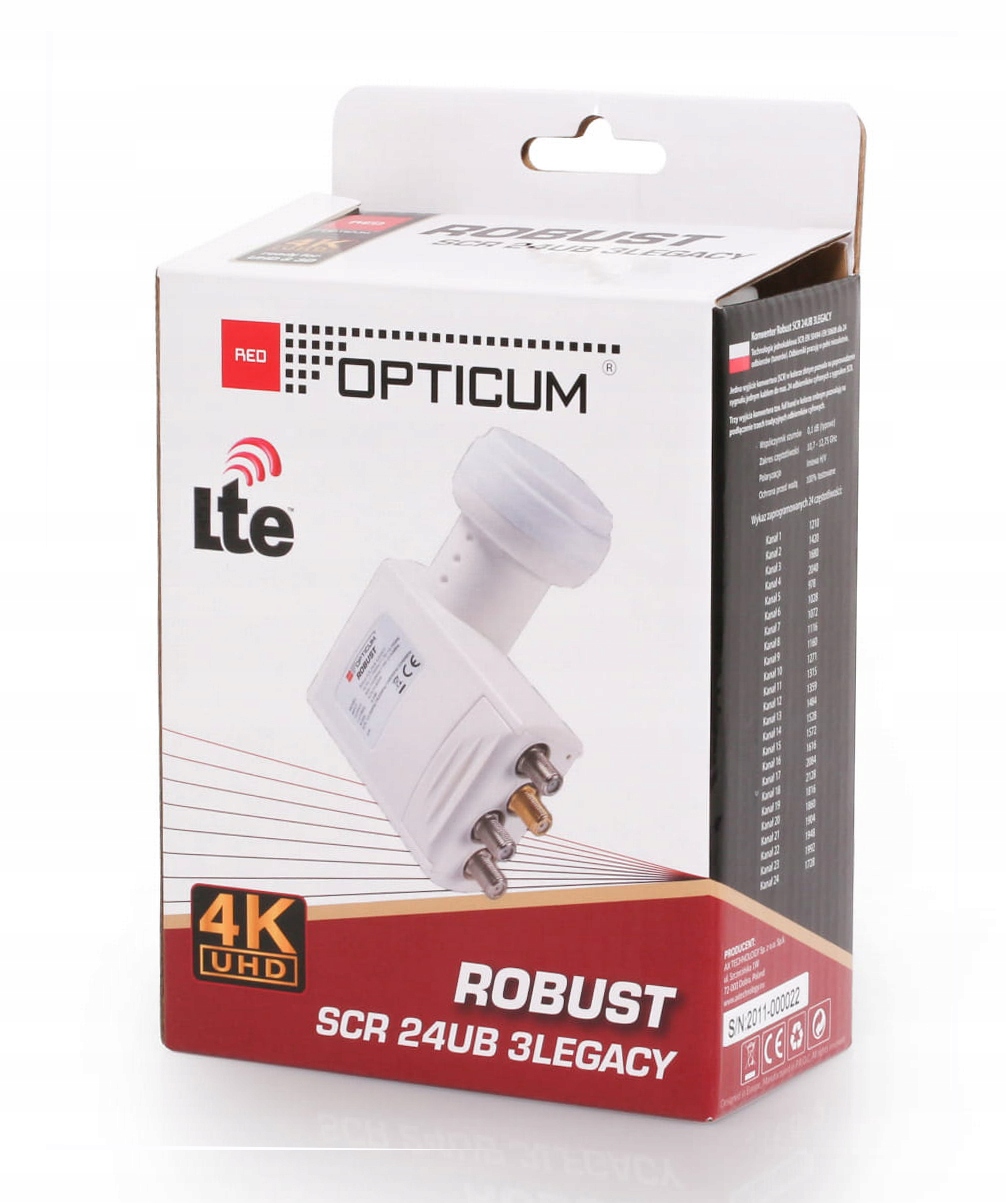 KONWERTER UNICABLE SCR 24UB+3 LEGACY OPTICUM ROBUS Kod producenta SCR 24UB