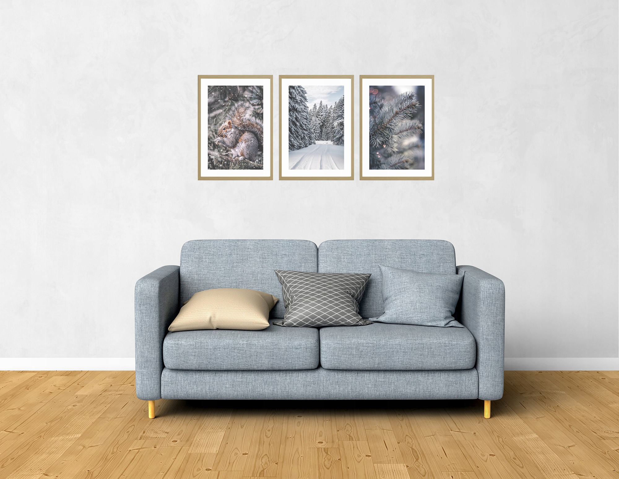 ZESTAW PLAKATÓW A4 ZIMA ŚNIEG PREZENT ŚWIĘTA SUPER Marka inna