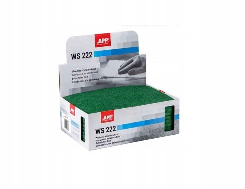 APP Włóknina ścierna / Matująca w arkuszach 150 mm x 230 mm | zielony