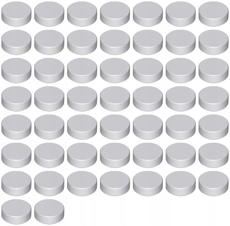

Lego 98138 1x1 Tile szara jasna (6g) 51 szt.