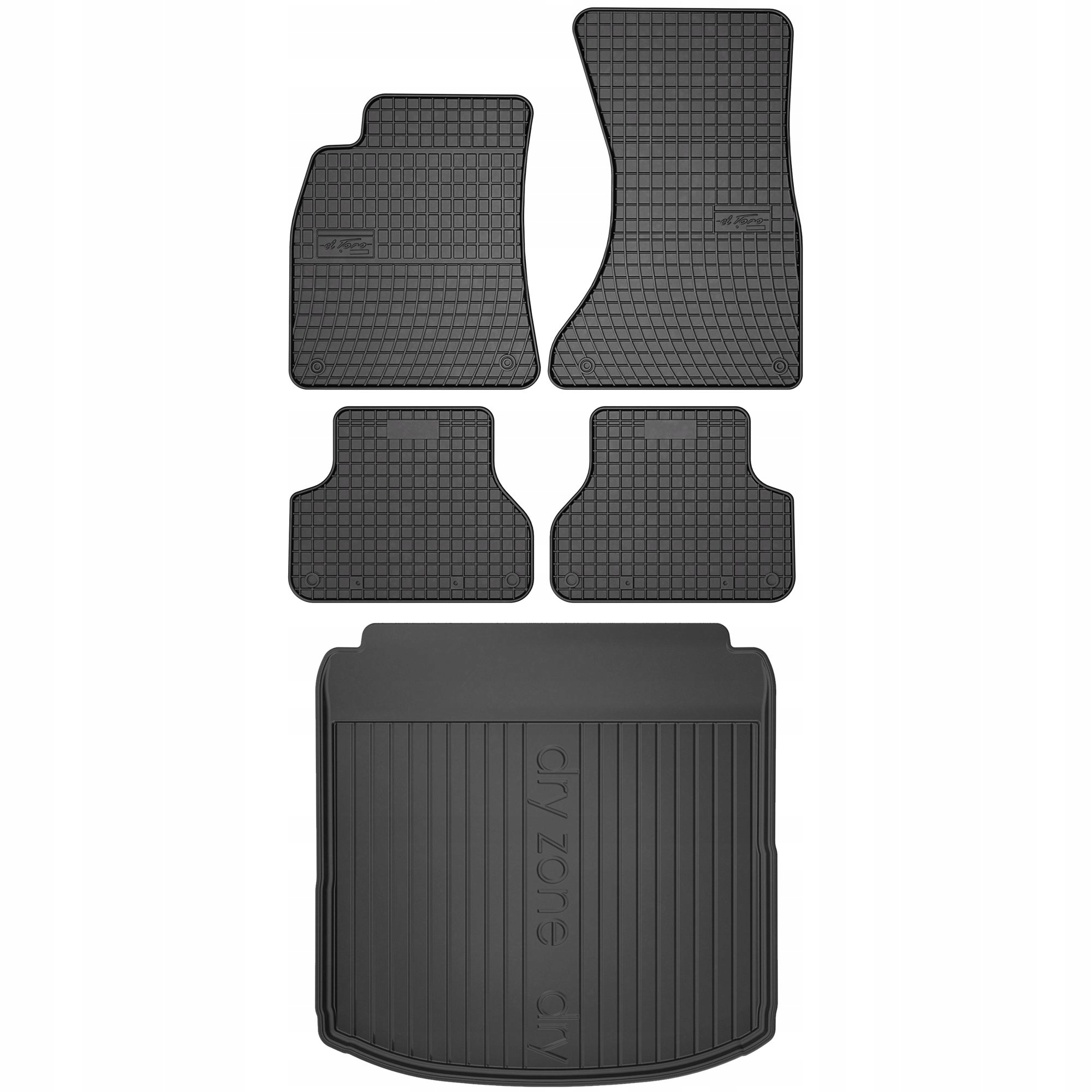 Gumové rohože a rohože pre Audi A4 B9 2015-2023