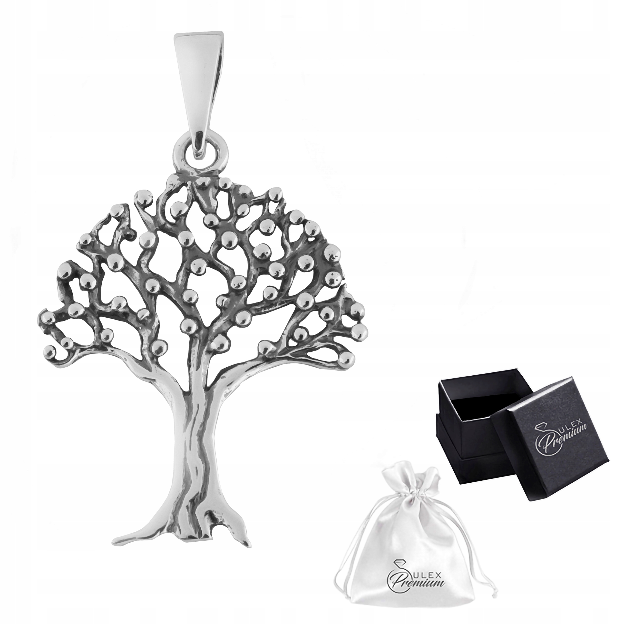 Přívěsek stříbro ryzost 925 pro něj Ažurový talisman Visor Strom života