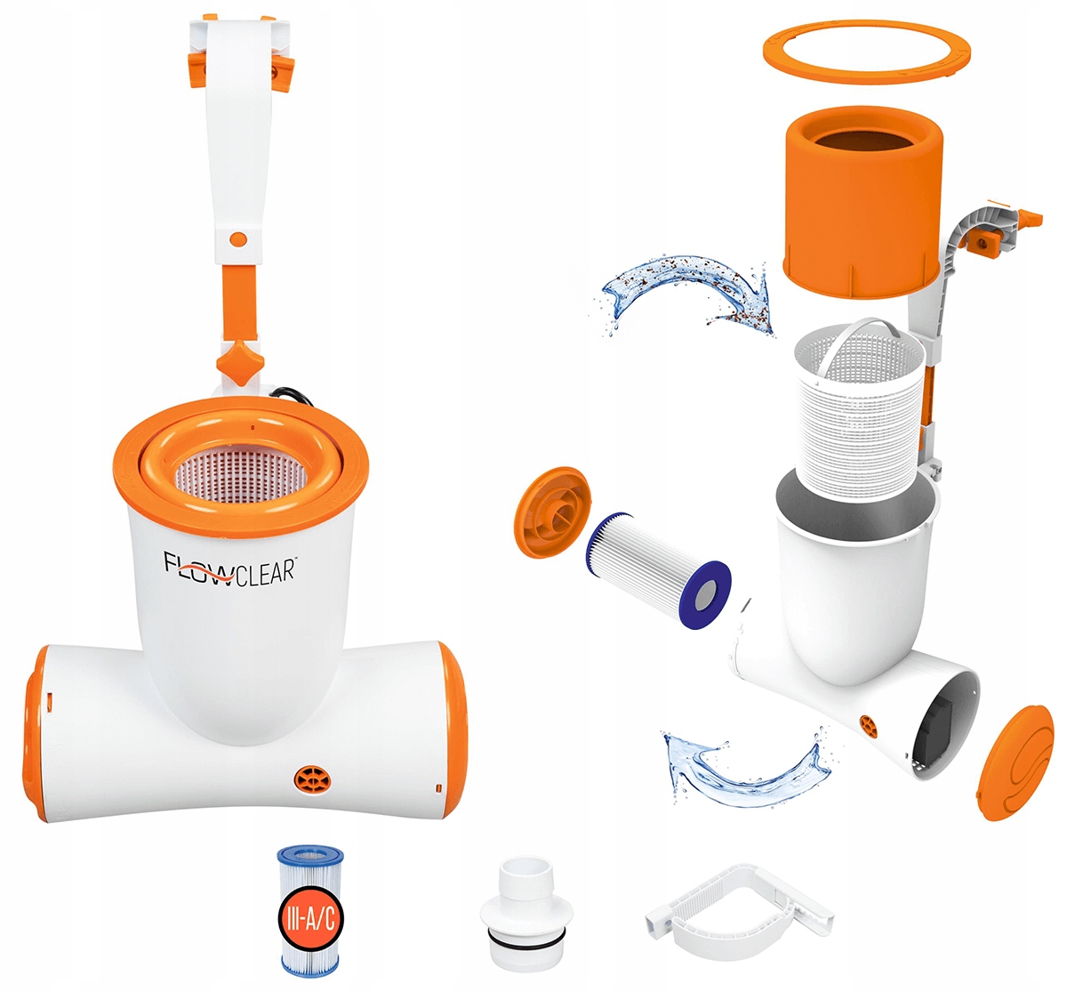 Pompa Filtrująca Piaskowa do Basenu Ogrodowego Skimatic 2574L Bestway 58462