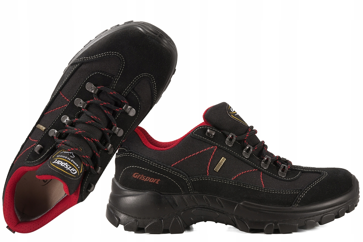 Grisport 13364SV91G Krátké Trekové Boty Membrána Pu Kůže 46 Černá