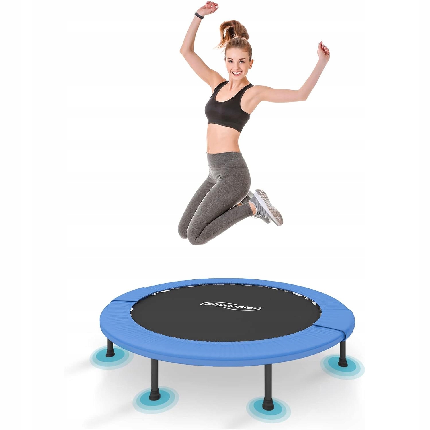 TRAMPOLINA FITNESS 114 CM 100 KG DO DOMU OGRODU