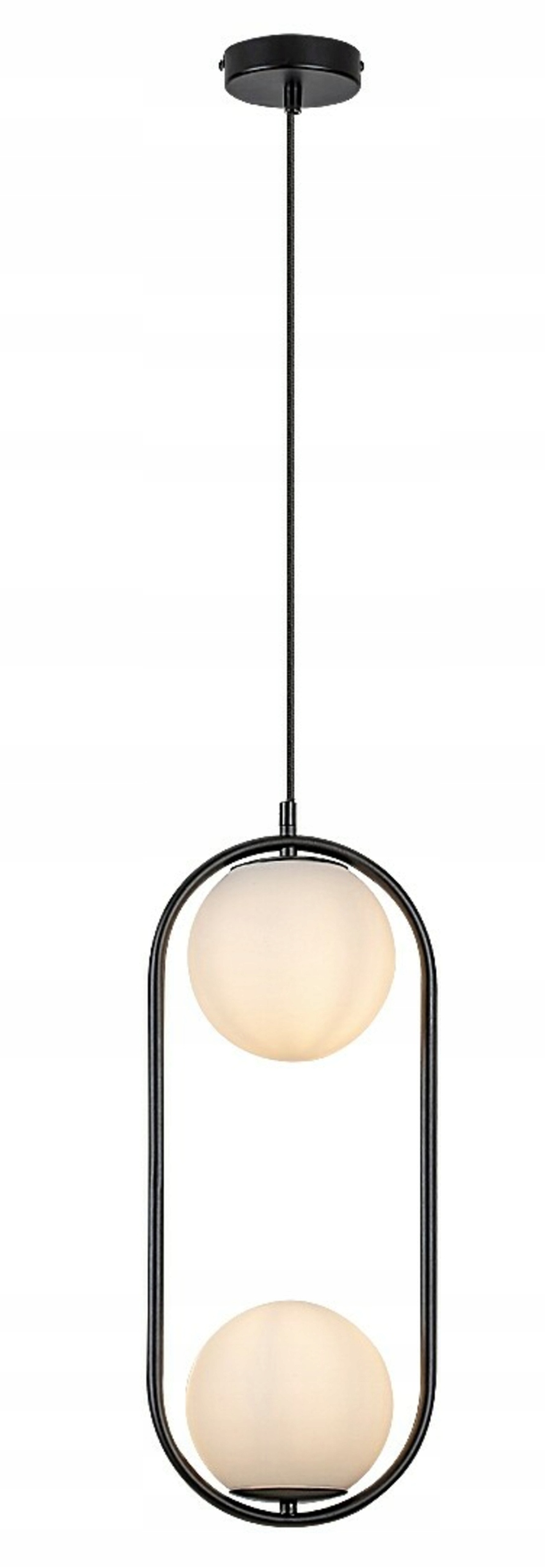 Rabalux Ghita závesné svietidlo E27, 2x20W, čierne, moderný design 72029