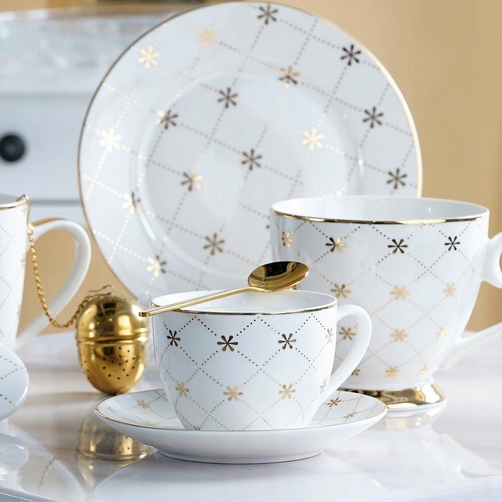 Zestaw Filiżanka 220 ml ze spodkiem i łyżeczką FABIOLA VILLA ITALIA Kod producenta CH401