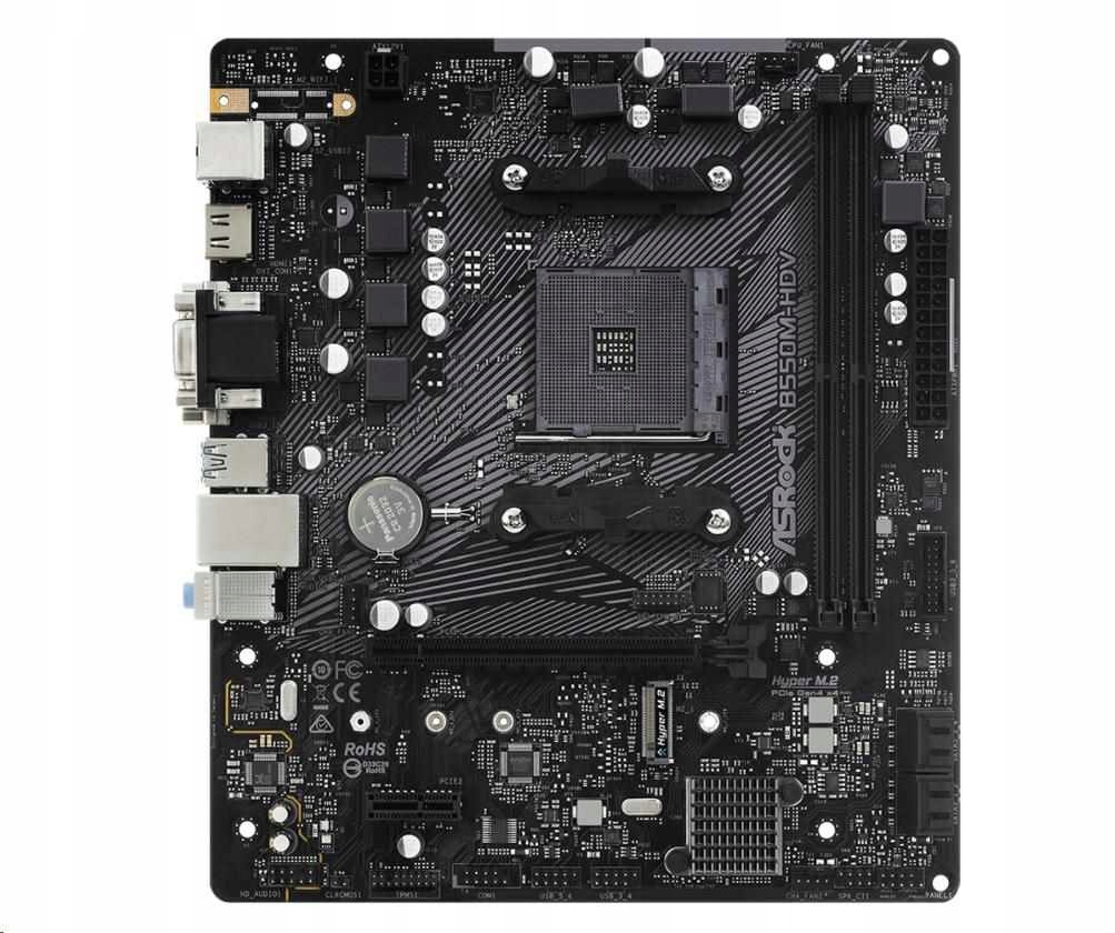 ASRock Mb Sc AM4 B550M-HDV, Amd B550, 2xDDR4, Hdmi, DVI B550M-HDV