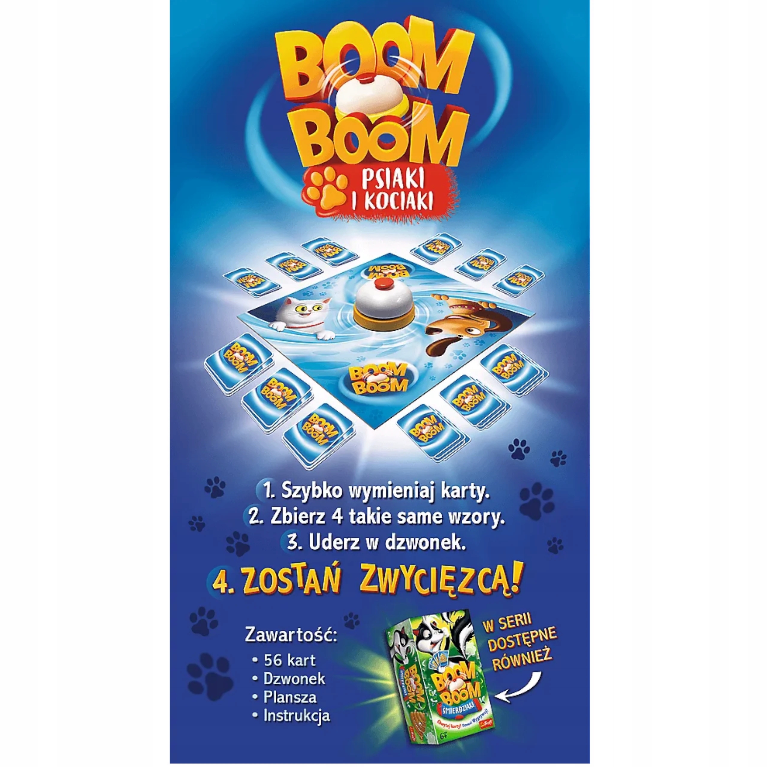 Trefl Gra Rodzinna Boom Boom Psiaki i Kociaki 01909 Typ Podstawa