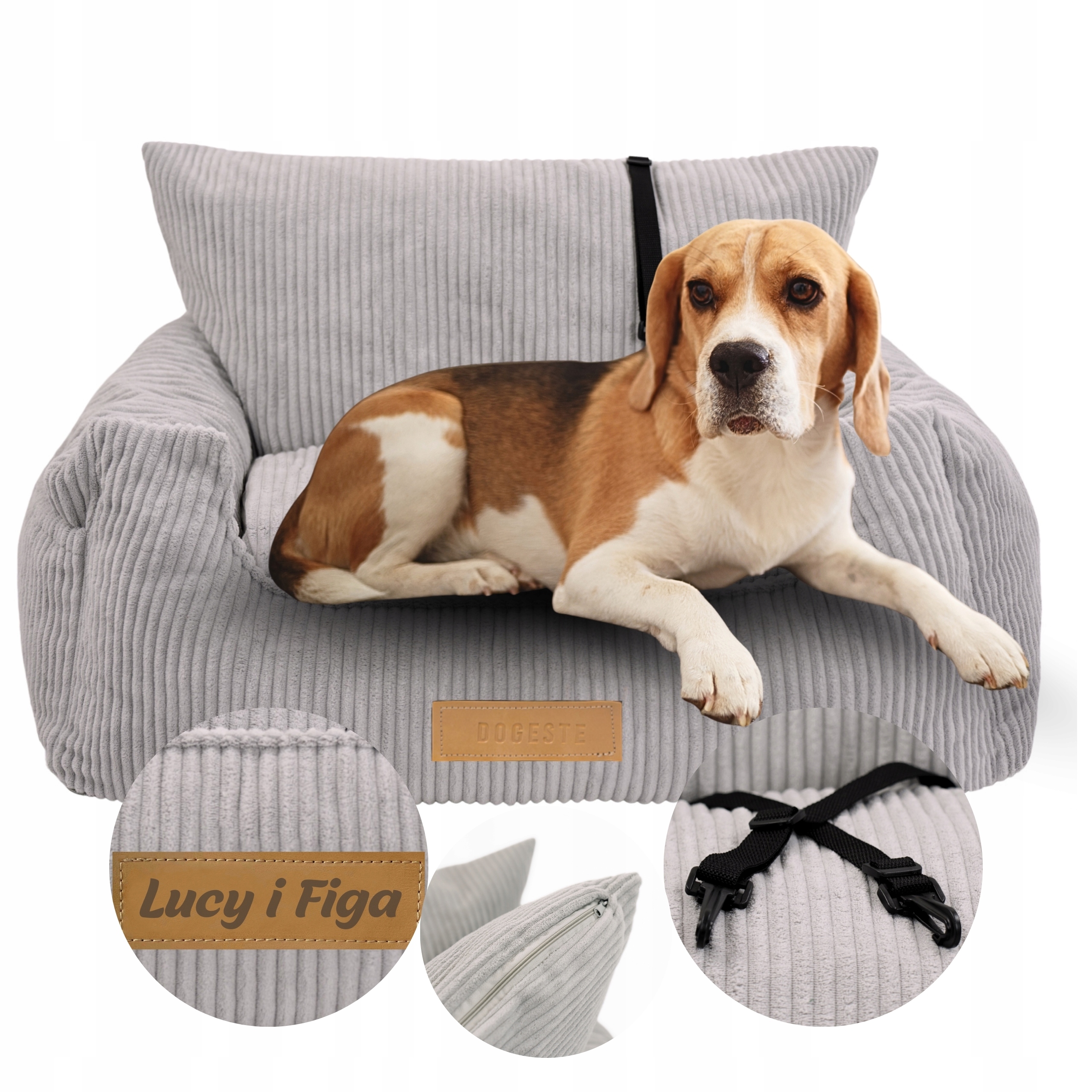 Levně Autosedačka přepravka pro psa a autosedačku pelíšek do auta Bonus