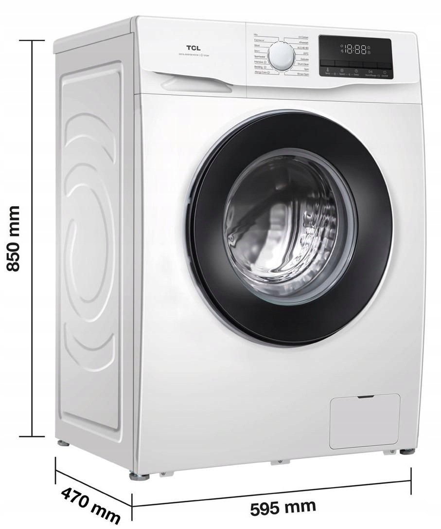Pralka TCL FF0612WB0PL 6kg 1200obr B funkcje parowe Marka TCL