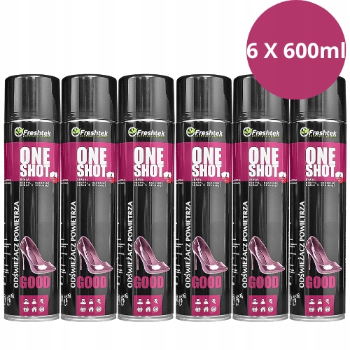 Levně Sada Freshtek ONEShot Good 6X600ml elegantní dámská vůně