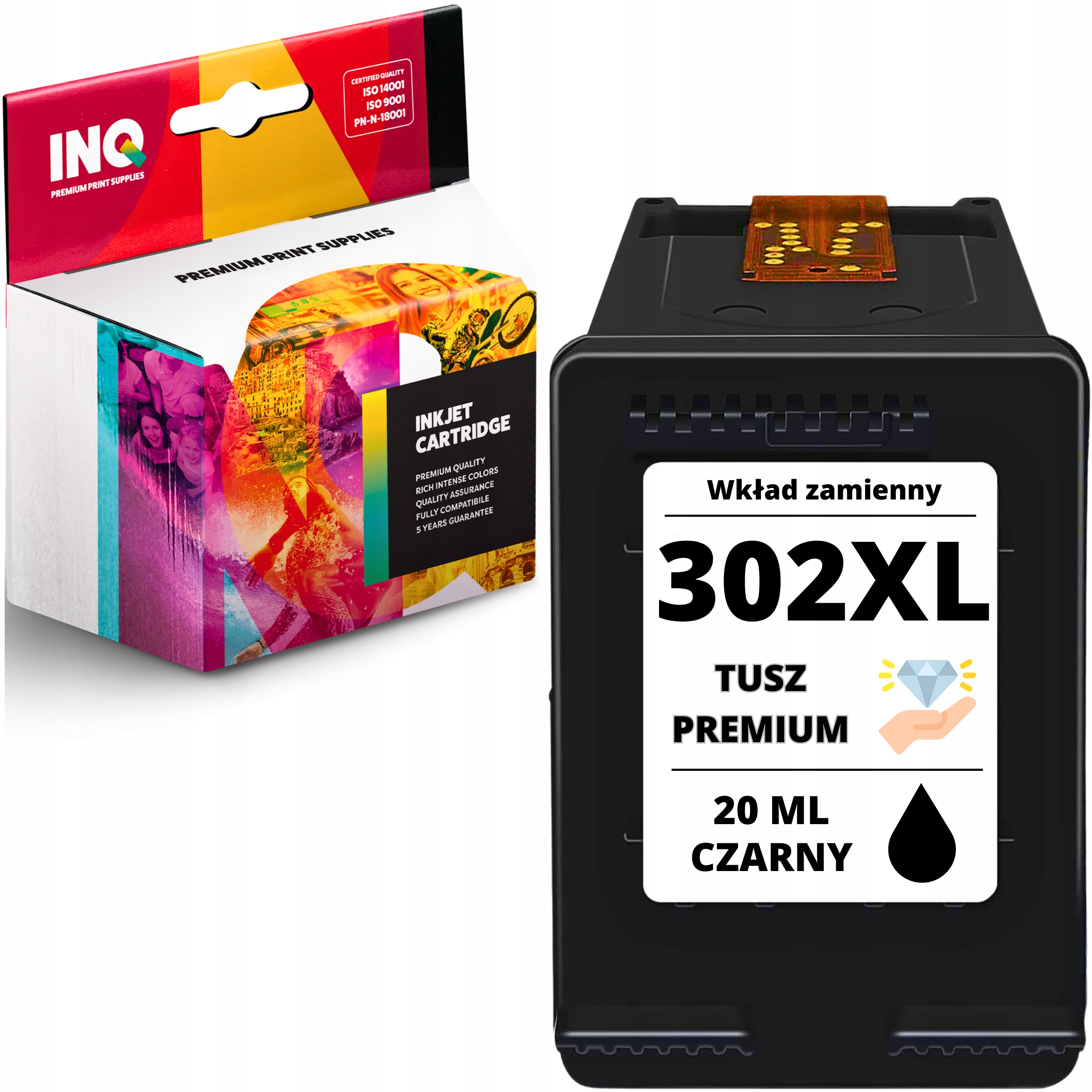 Tusz do HP 302 XL czarny CERTYFIKOWANY