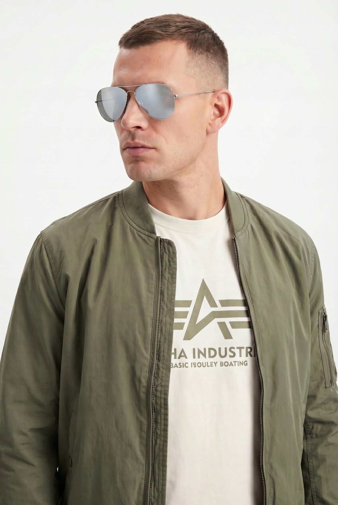 Sluneční brýle Top Gun chrom stříbrná skla