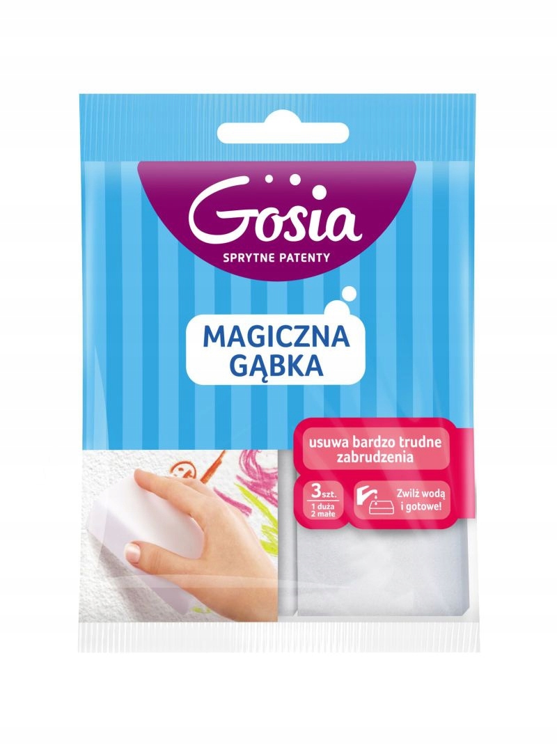 

Gosia Magiczna Gąbka 3szt 1 Duża+2 Małe 3428..