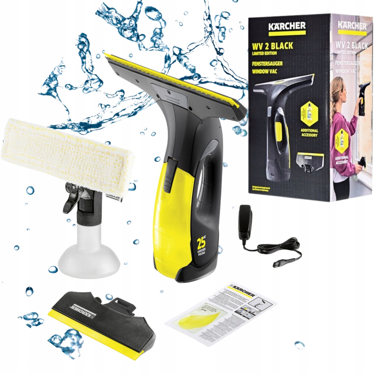 Karcher Myjka Do Okien Szyb Bez Smug Uniwersalna Premium Black Edition