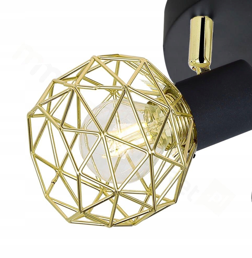 Okrúhly stropný reflektor Candellux Lighting čierny, žltý