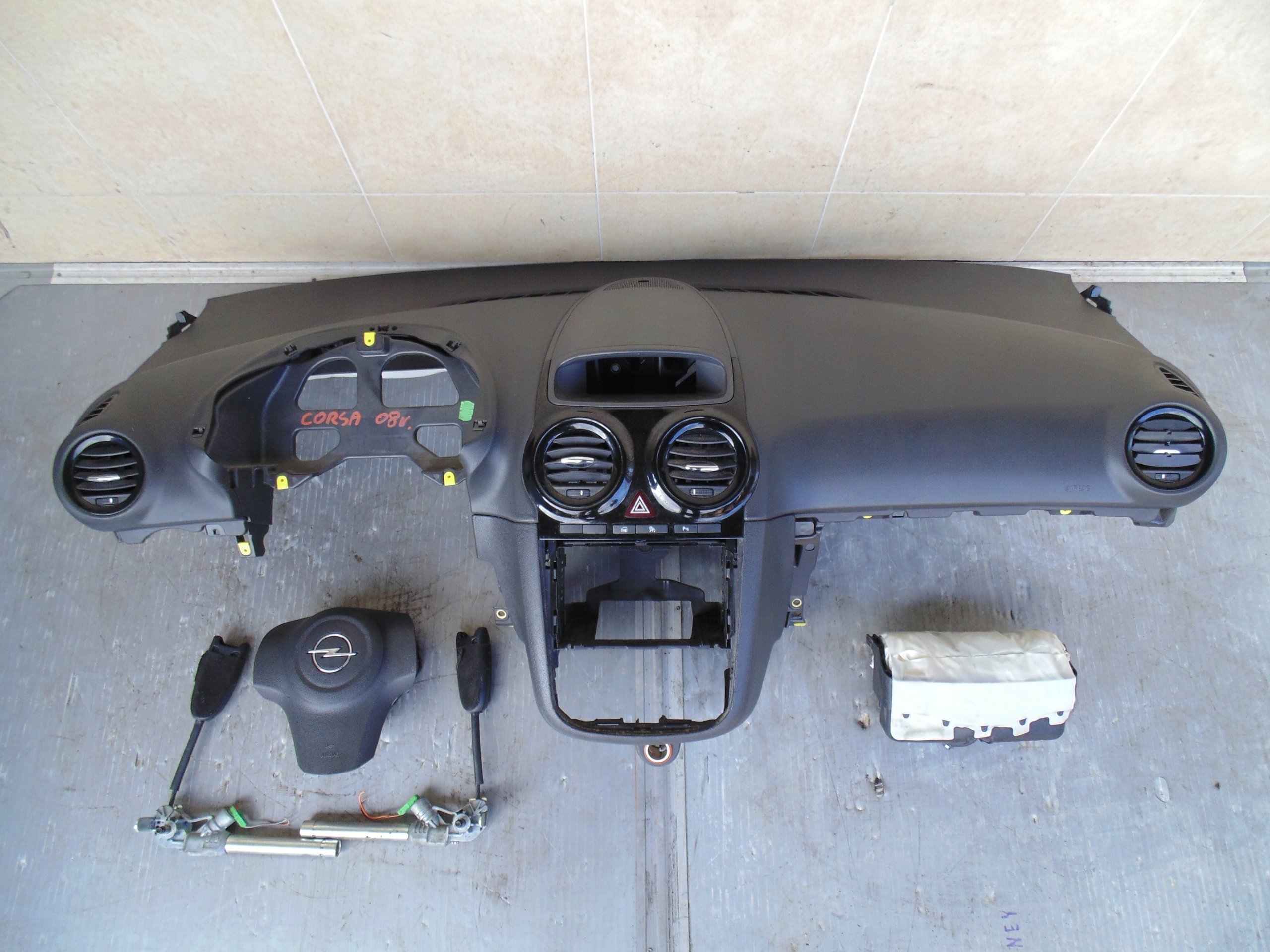 DASHBOARD CONSOLE AIRBAG AIRBAGS OPEL CORSA D 2009 R.