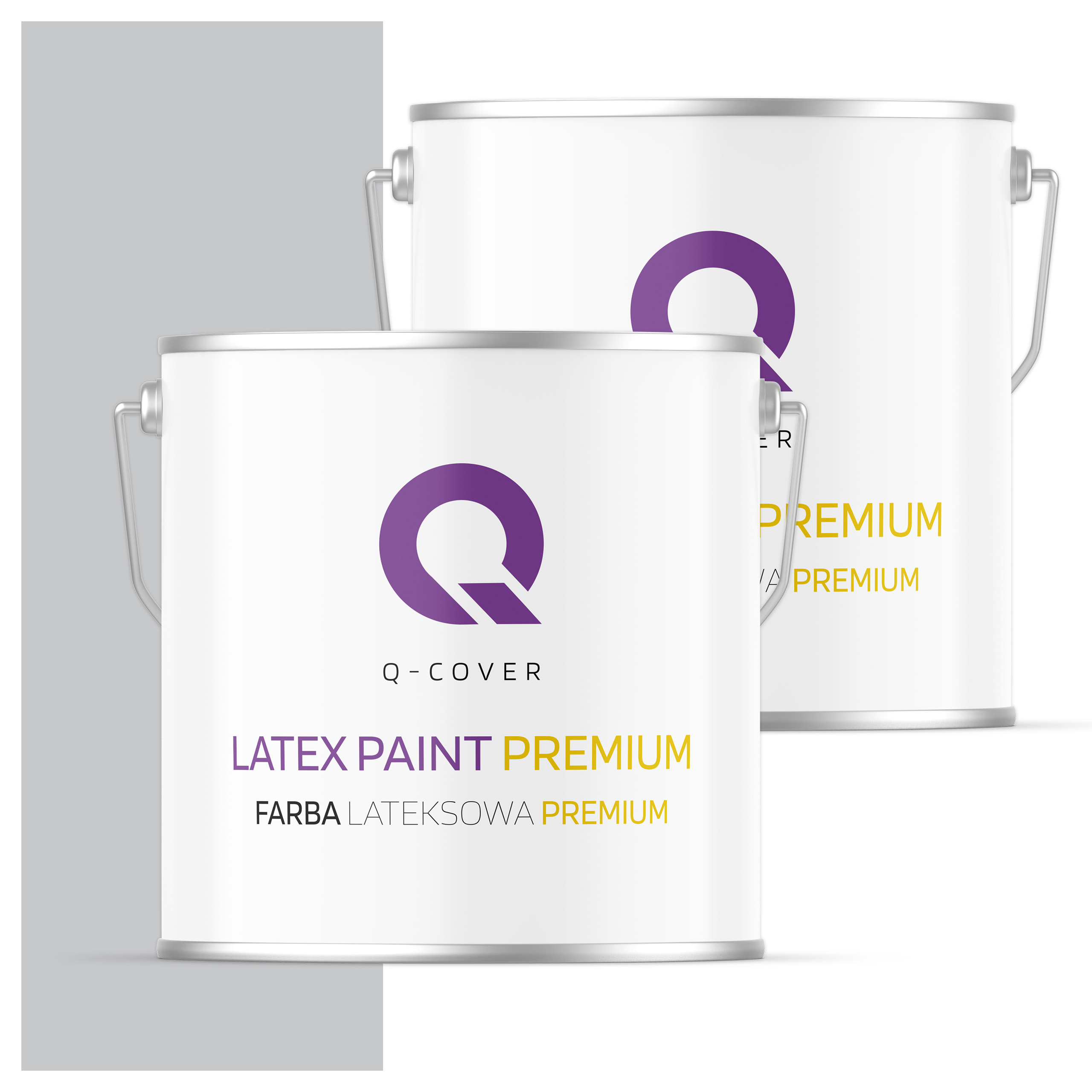 Farba odolná voči škvrnám Umývateľná na steny stropov 5L matná farba Šedá svetlá H1061