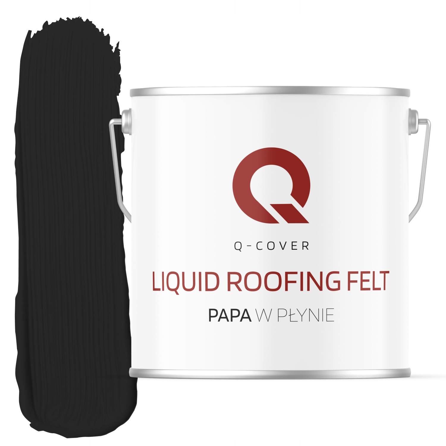 Farba Na Dach Papa W Płynie 5KG Do Blachy Dachówki Ocynk Odporna Czarny