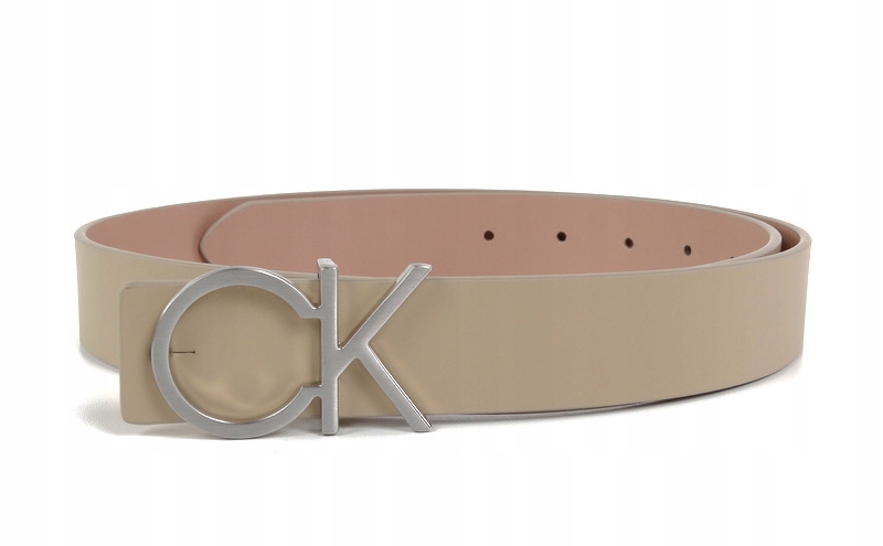 Dámský pásek Calvin Klein , oboustranný, béžovo-růžový, 90