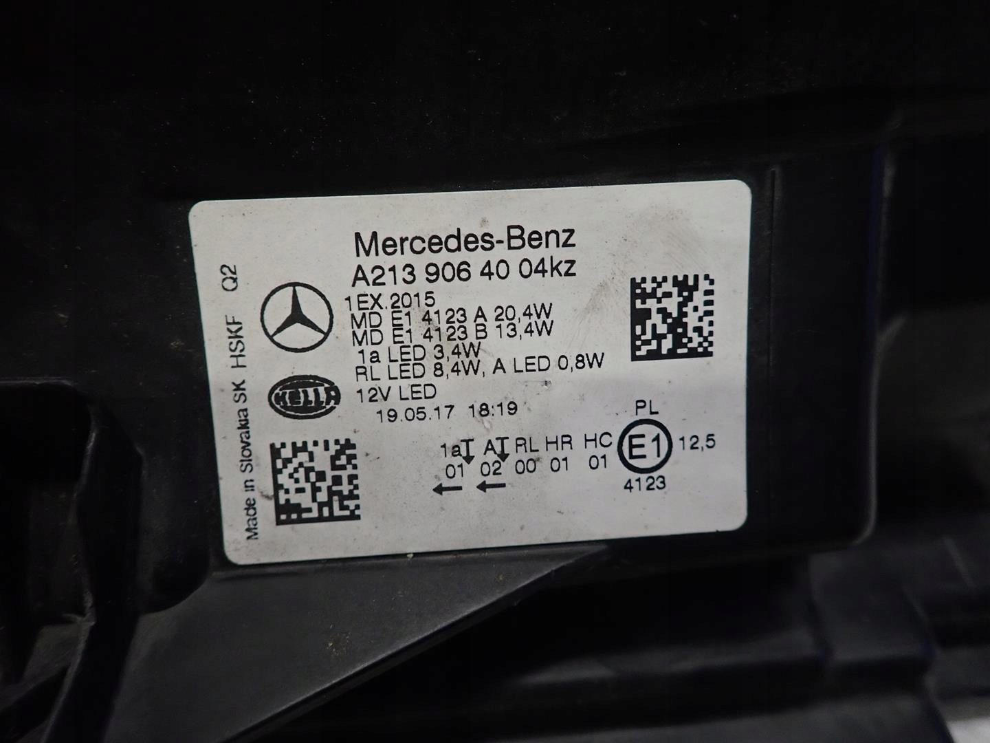 light front right MERCEDES E-KLASA W213 FULL LED A2139064004
