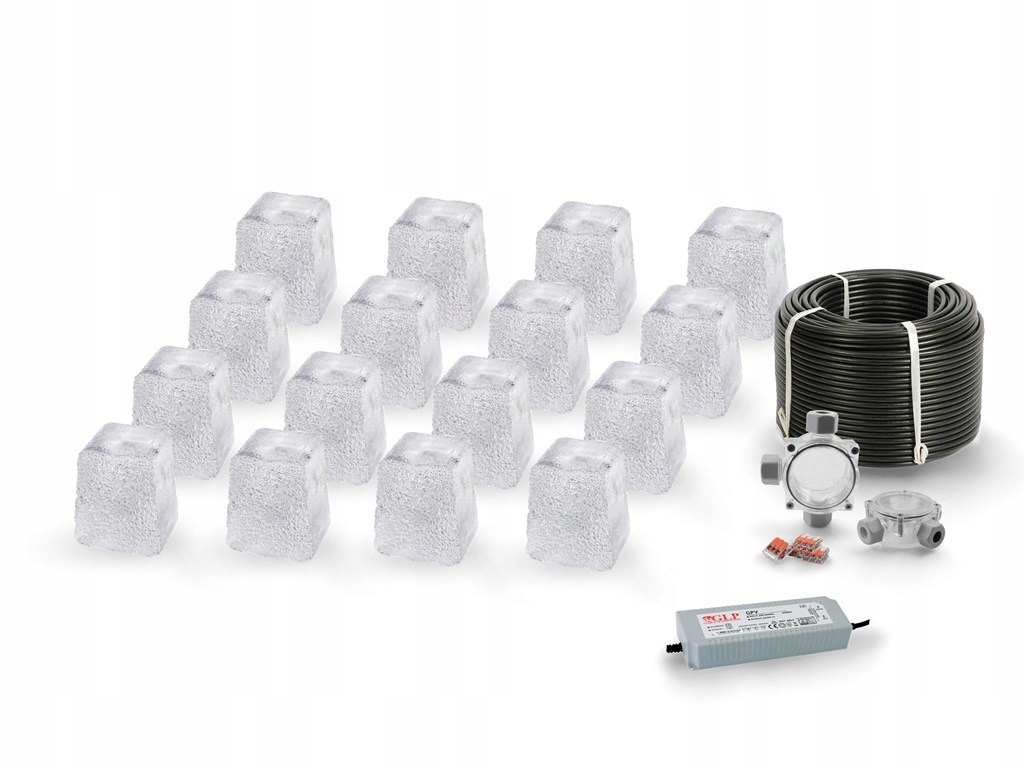 16x Świecąca Kostka Najazdowa LED Piccola Neutral