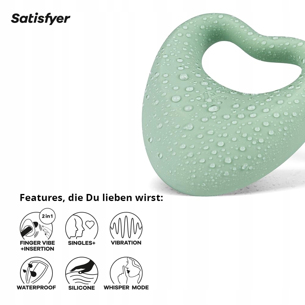 SATISFYER Perfect Pair 3 Wibrator i Pierścień Z Silikonu Wodoodporny — miniatura 4
