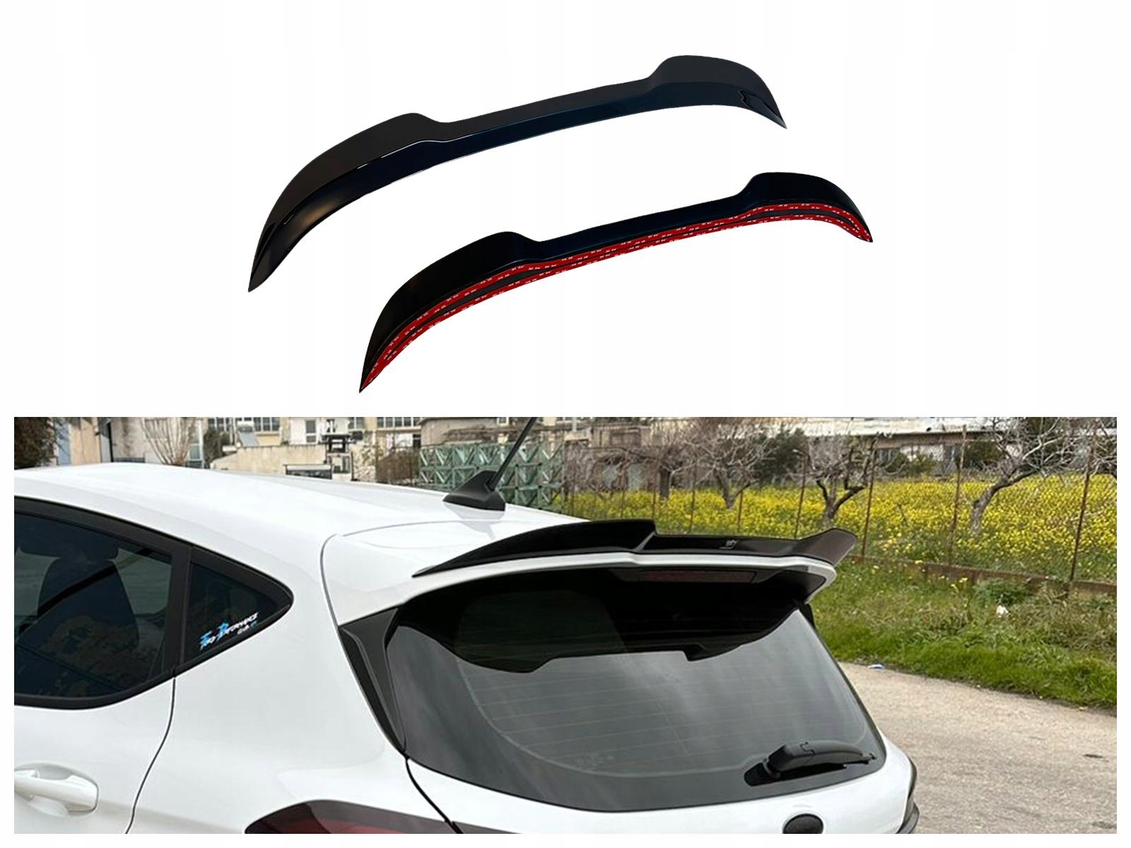 Kryt na střešní spoiler pro Ford Fiesta MK7 VIII 2017-2023 Hatchback