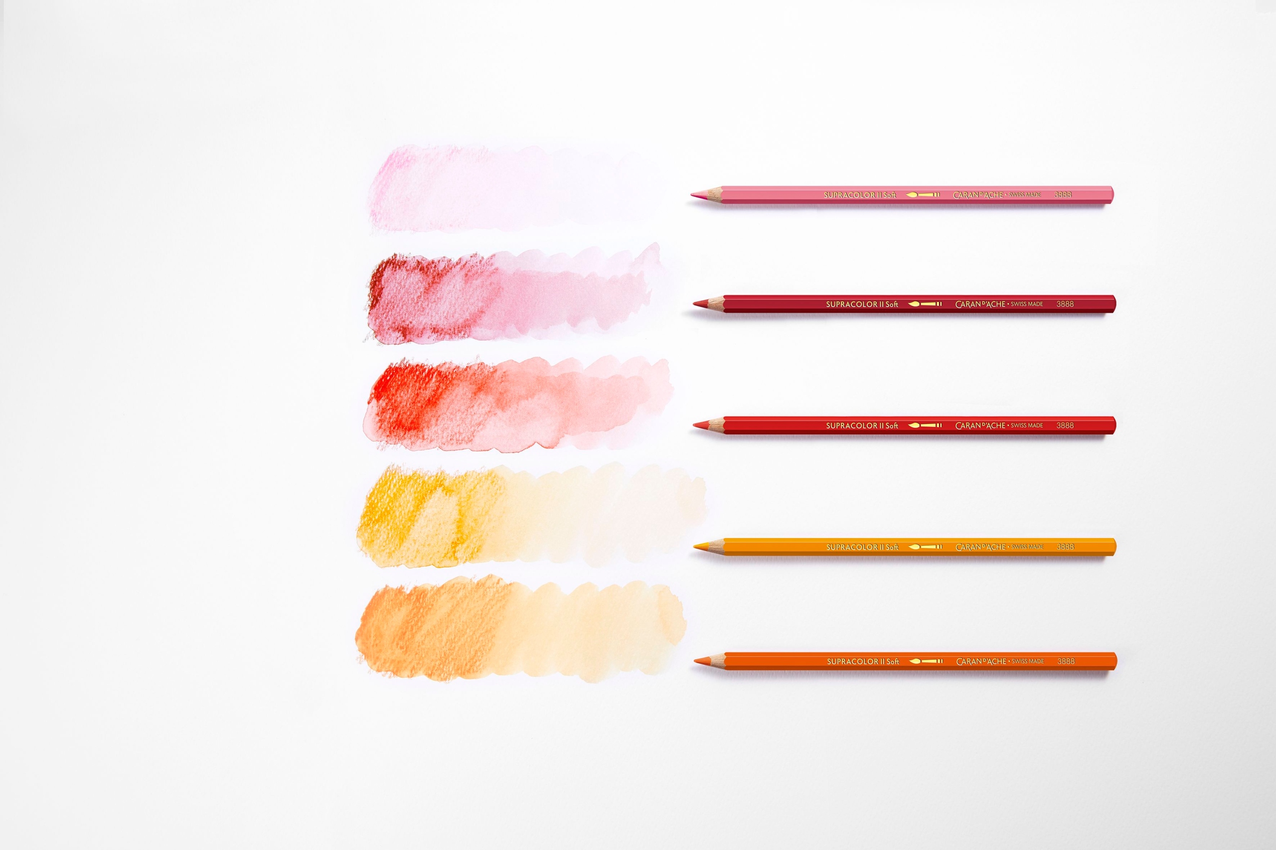 Akvarelové pastelky "Supracolor", 120 barev, šestihranné, Caran D'ache 3888