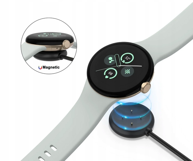 Ładowarka Magnetyczna Kabel USB do Google Pixel Watch 2 / 3 Kompatybilność inna marka