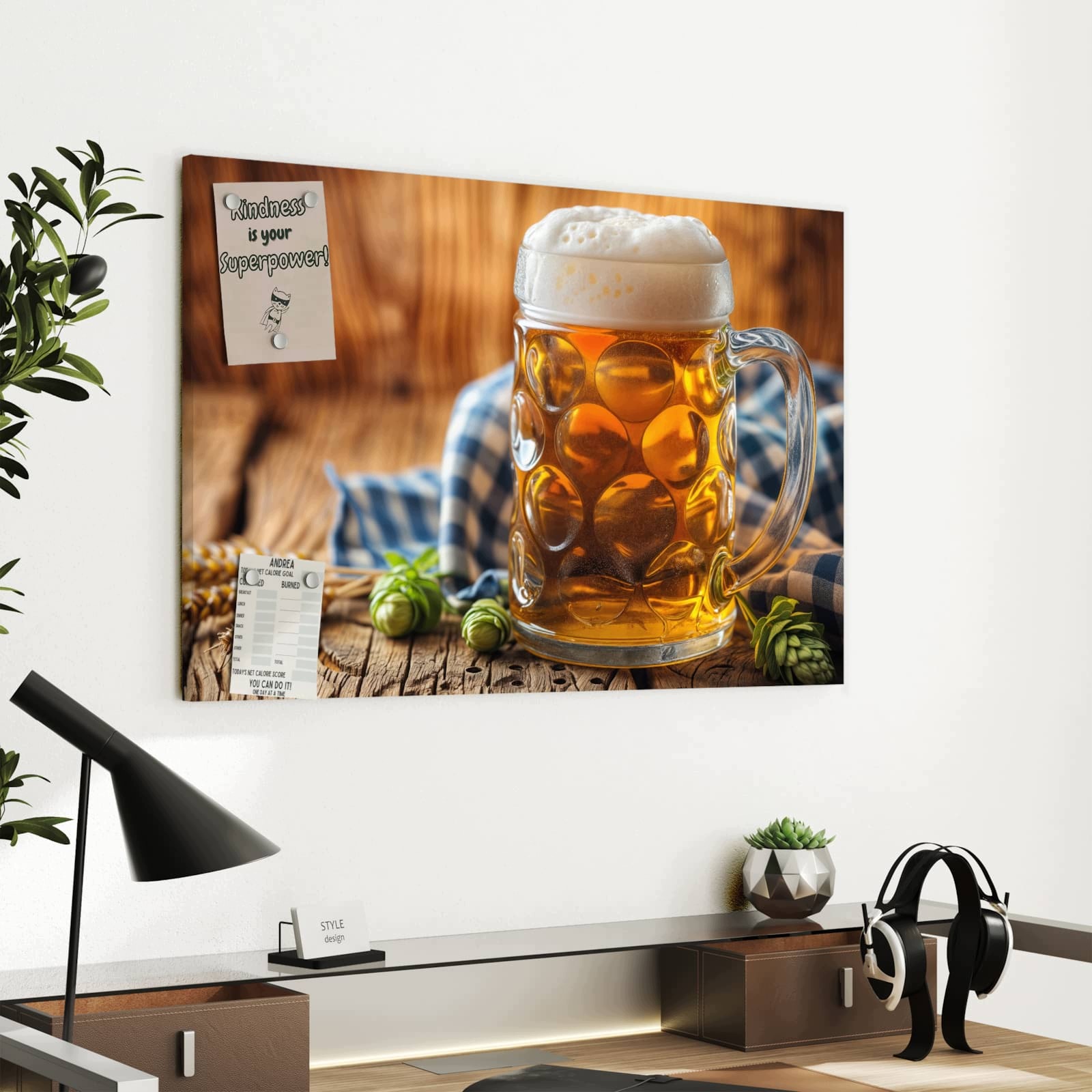 Magnetická tabule Půllitr 60 × 40 cm