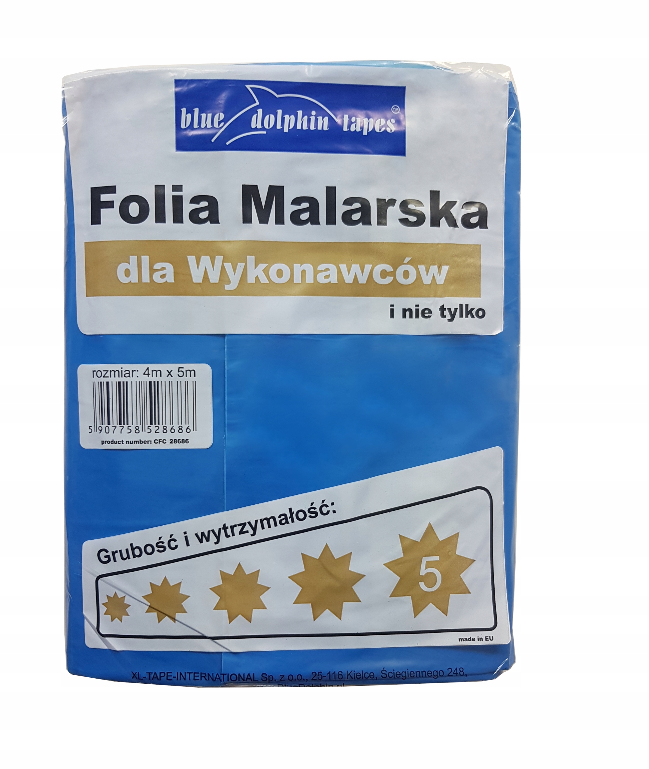

Folia malarska dla wykonawców 5 Blue Dolphin 4mx5m