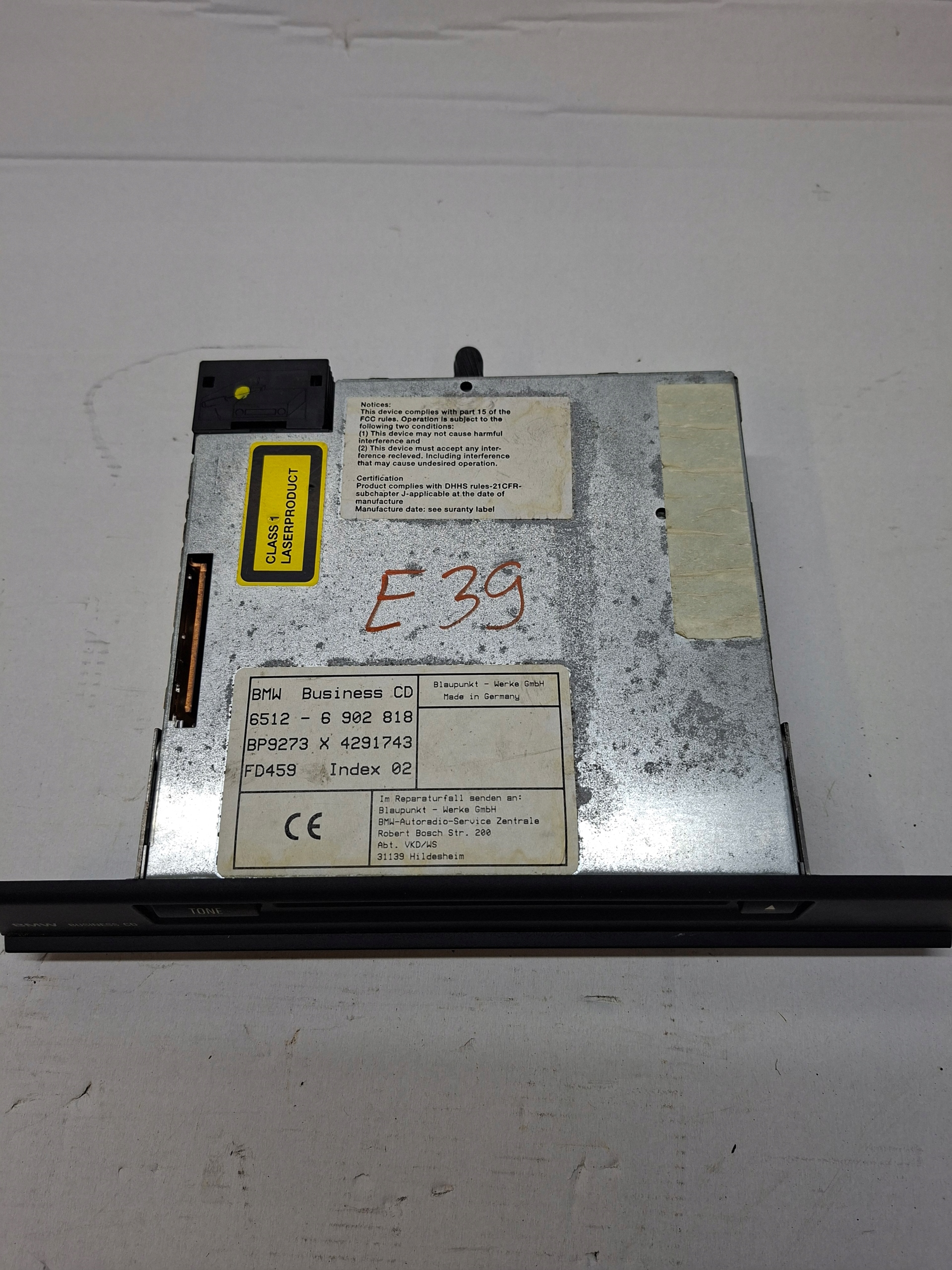 ODTWARZACZ CD BMW BMW E39 7649273044