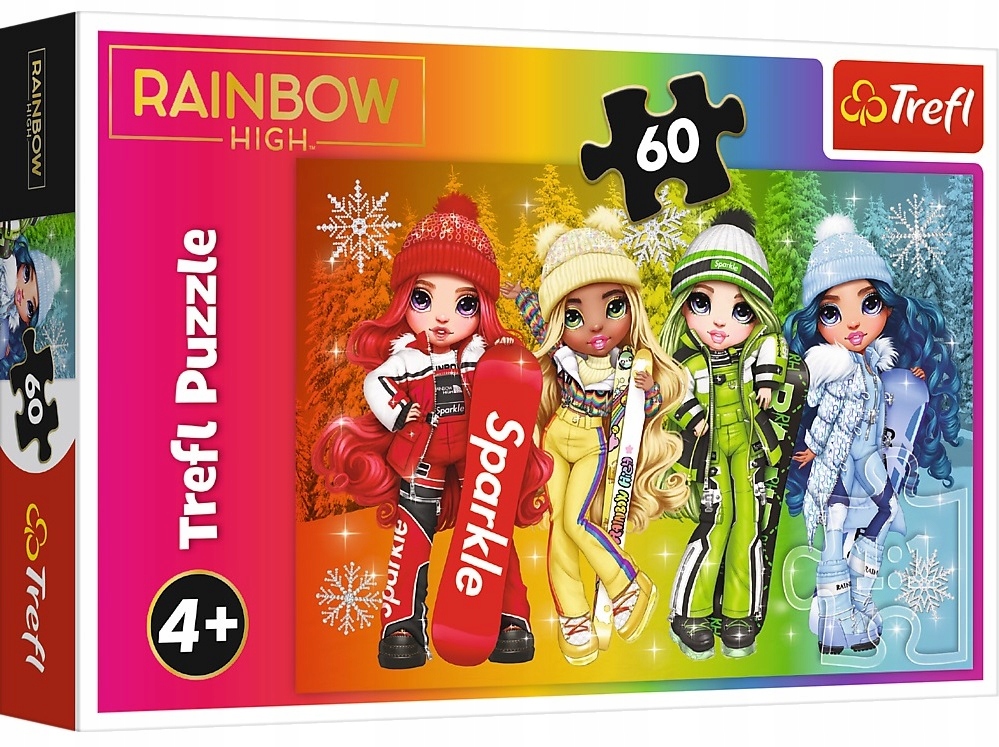 

Puzzle 60 Radosne lalki Rainbow High 17380 Trefl