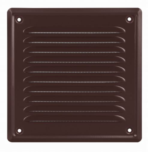

Kratka wentylacyjna metalowa 25x25 z siatką Brąz