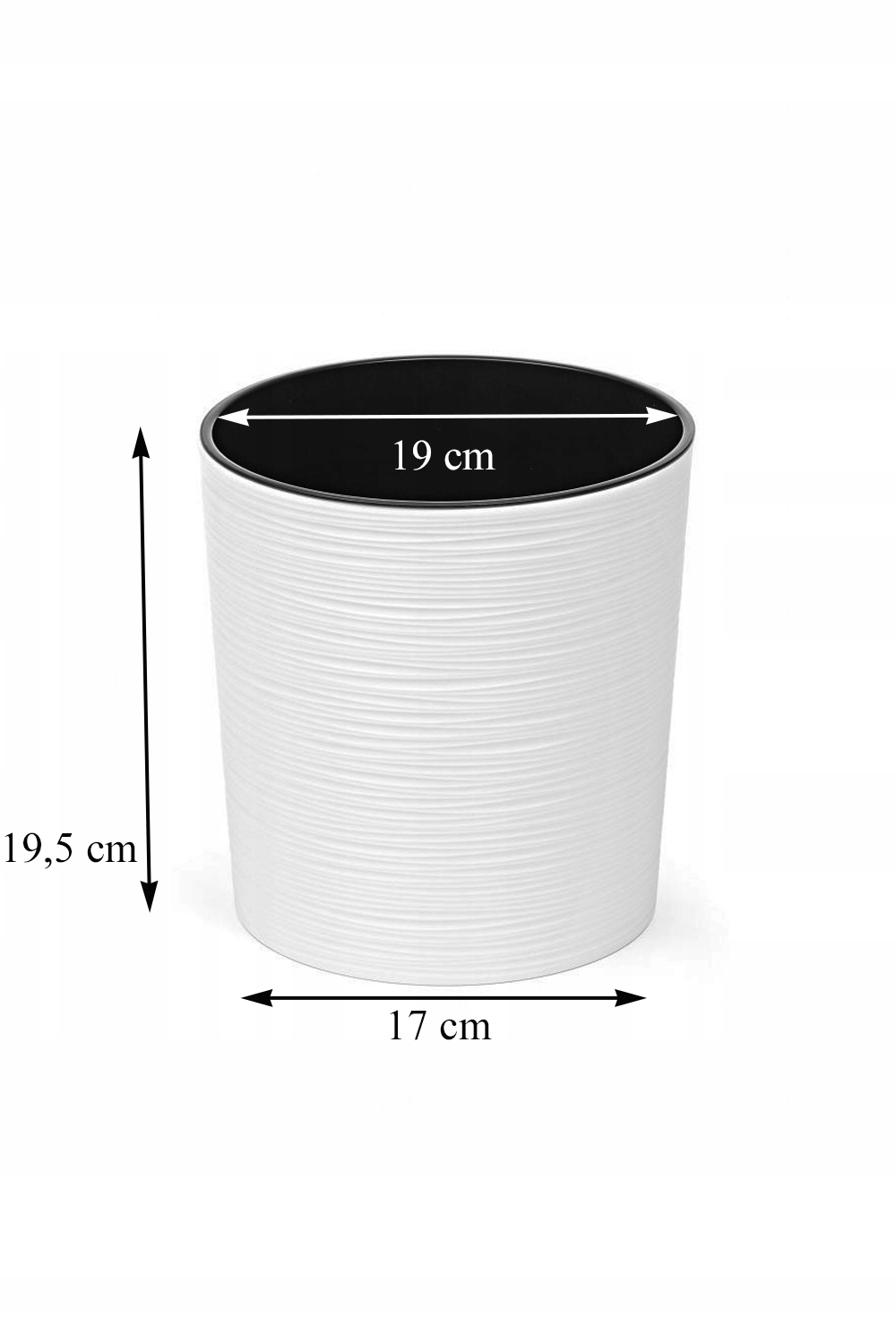 Kwietnik stojacy metalowy z doniczka loft 72 cm Wysokość produktu 72 cm