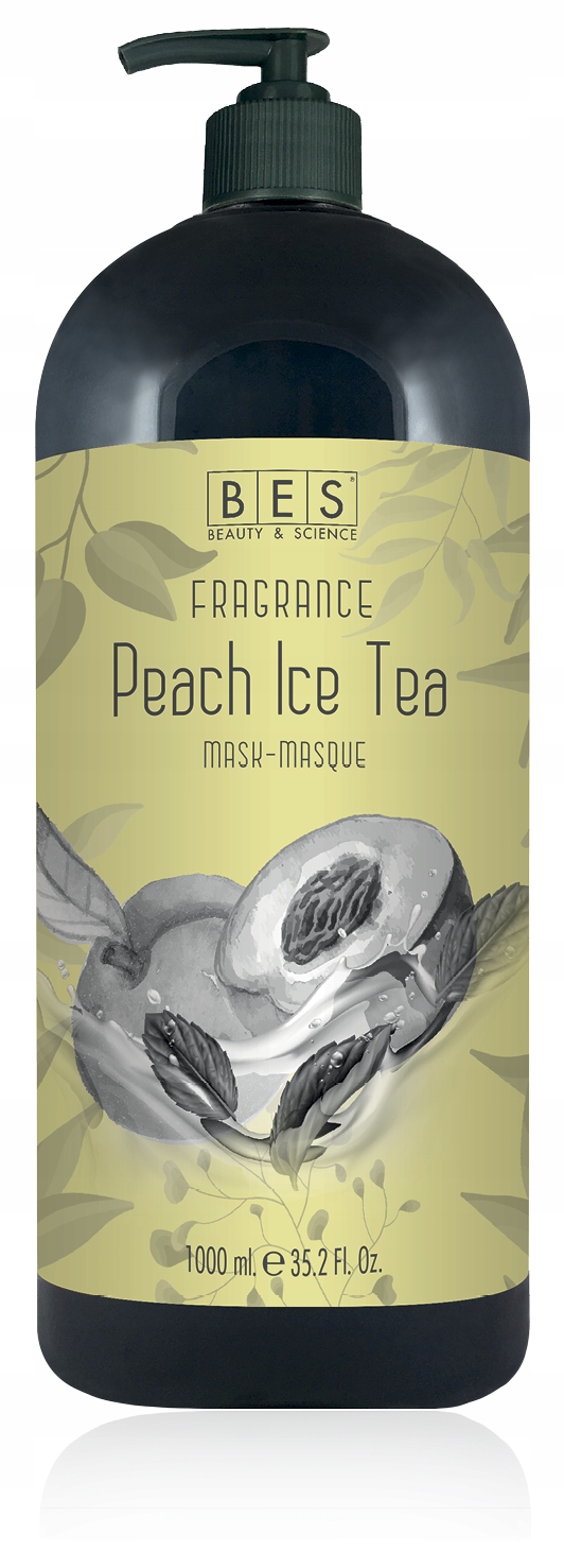 Bes Fragrance Peach Ice Tea Mask 1000ml vlasová maska s vůní broskve