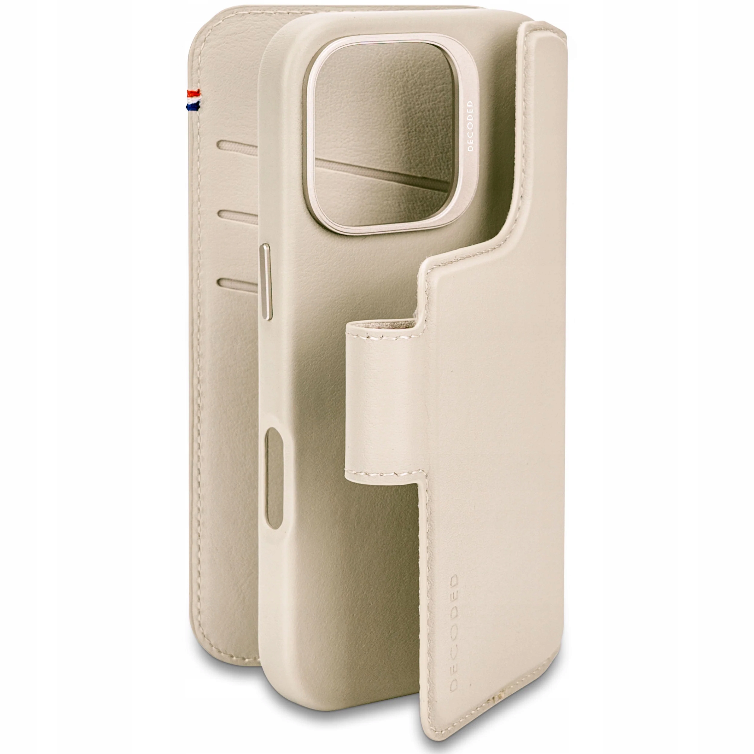 Pouzdro Decoded iPhone 16 Pro, obal MagSafe, kožené pouzdro-peněženka 2 v 1