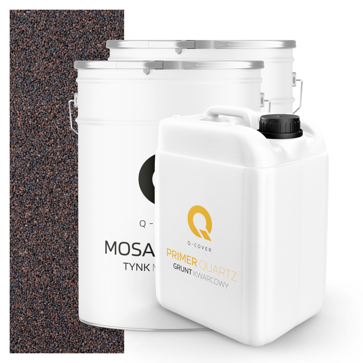 Mozaiková Omítka Hnědá Tmavá M83 Dekorativní Venkovní 2x 25KG Půda 13m2